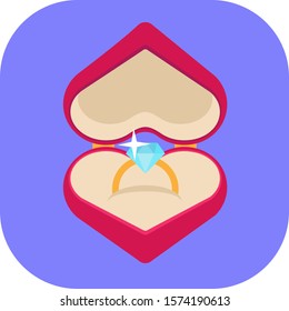 Minimalist colorful ring on a colored background.
Ideal for icons, medals or badges.