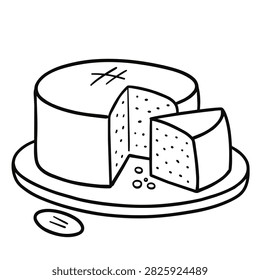 A minimalist coloring page
