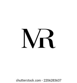 Minimalist Combination Letter Mr Logo Stock Vector (Royalty Free ...