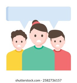 Minimalist community icon representing audience interaction, brand loyalty, and customer engagement.
