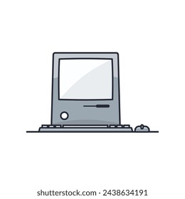 Minimalist computer graphic with clean lines and subtle gradients. Versatile asset for digital marketing or software promotion
