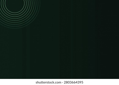 Minimalist concentric neon-green circles on dark gradient background