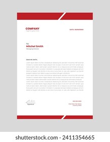 Minimalist concept business style professional amp modern letterhead template design