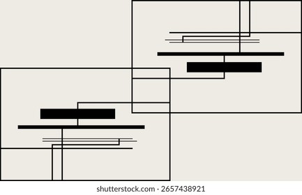 Concepto minimalista Diseño plano Ilustración gráfica de Vector moderno
