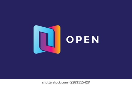 Conexión de enlace de cadena de logotipo de concepto minimalista para el logotipo de tecnología