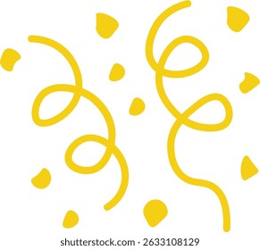 Minimalist Confetti Lines – Festive Vector Decoration