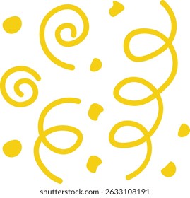 Minimalist Confetti Lines – Festive Vector Decoration