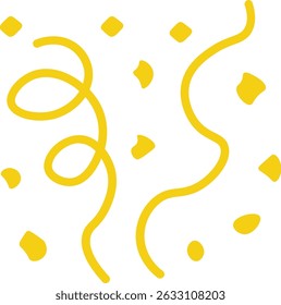 Líneas de confeti minimalistas – Decoración de Vector festivo
