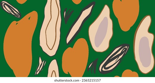 Minimalist contemporary trendy abstract seamless pattern. Fashionable template for design. Modern style.