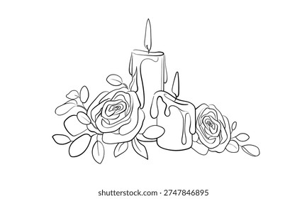 Minimalist continuous line art