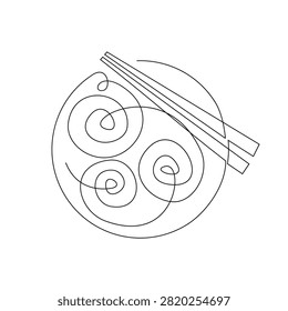 A minimalist continuous line