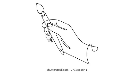 Un dibujo lineal continuo minimalista que representa a una mujer sentada frente a un Vector espejo, ilustración