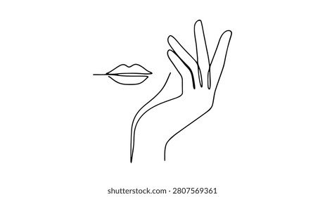 minimalist continuous line drawing