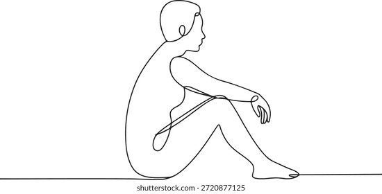 Minimalist continuous line drawing