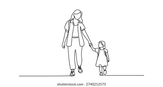 A minimalist continuous line