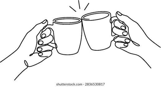 A minimalist continuous line