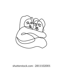 Minimalist continuous one line
