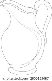 Minimalist cooking pot line art vector illustration featuring a clean and modern cookware outline design. Perfect for kitchen-related projects, cooking blogs, recipe books, restaurant branding, food packaging, culinary websites, household product catalogs, and educational materials. Editable vector with simple black outline style.