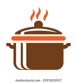 Minimalist Cooking Pot Logo Design.