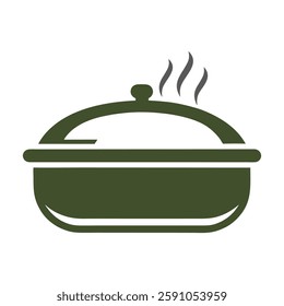 Minimalist Cooking Pot Logo Design.