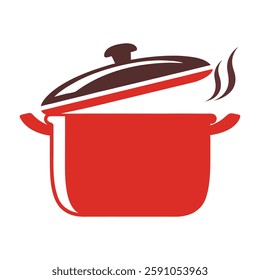 Minimalist Cooking Pot Logo Design.