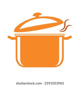 Minimalist Cooking Pot Logo Design.