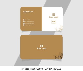 Minimalist Corporate Brown Business Card