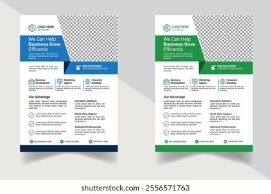 Minimalist Corporate flyer design template