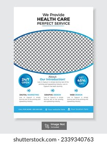 Minimalist Corporate Healthcare Flyer Template.