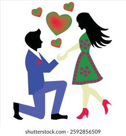 minimalist couple in love has a good relationship, man and
woman holding a red heart shape, couple concept for
valentine's day and love day, vector lover illustration