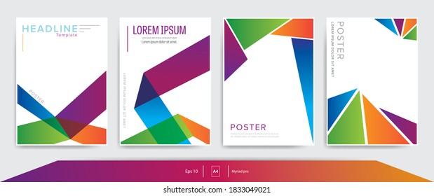 Minimalist cover book template . Simple poster and flyer background design . Annual report