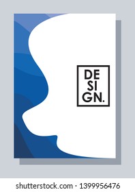 Minimalist cover design. Blue, red, purple in the form of liquid. Future geometric patterns. very suitable for your work project.