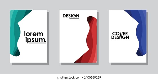 Minimalist cover design. Blue, red and purple in the form of liquid. Future geometric patterns. very suitable for your work project. Vector Eps10.