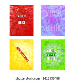 Minimalist cover design with colorful background