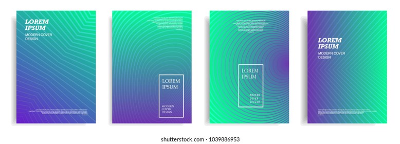 minimalist cover design with dynamic colorful halftone gradient