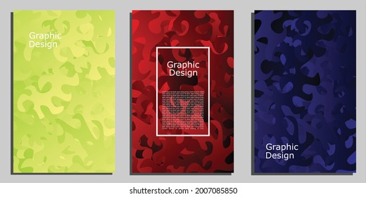 Minimalist cover design. Natural Colorful halftone gradient. Future geometric pattern.