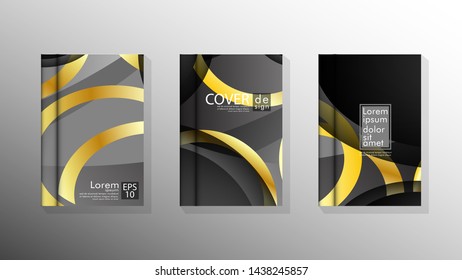 Minimalist cover design. Overlapping shapes. Future geometric patterns. Vector Eps10. book cover collection
