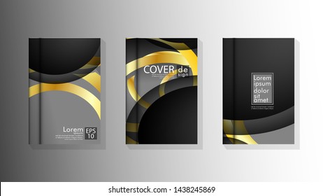 Minimalist cover design. Overlapping shapes. Future geometric patterns. Vector Eps10. book cover collection