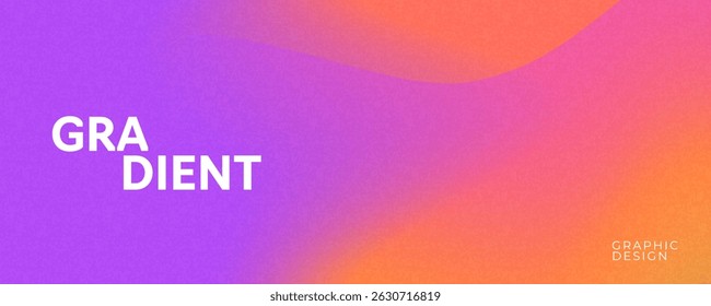 Minimalist cover design template with bright dynamic fluid gradient. Creative banner, poster concept in modern minimal style for corporate identity, branding, social media advertising, promo