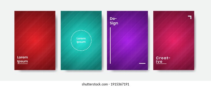 Minimalist cover notebook design. elegant cover set design. Colorful poster cover template