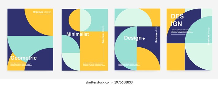 Minimalist cover templates. Modern gradient shapes composition. Creative Geometric background pattern.