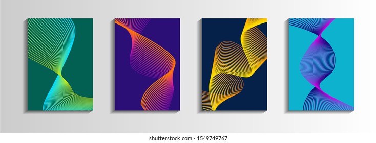 Minimalist covers set with gradient - Eps10 