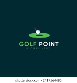 Minimalist Creative Dynamic Swing Golf Club Logo