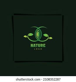 Minimalistisches Design des Creative-Natur-Logos
