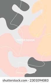 minimalist creative poster background with soft color