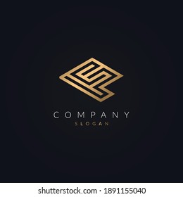 Minimalist and Creative real estate F letter Modern logo icon design. House, Property development, construction and building company F logotype template with gold color.