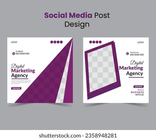 Minimalistische kreative Social-Media-Beitrag von Editable quadratische Banner-Vorlage.  Geeignet für Social-Media-Post, Angebote und Web-Werbung. Vektorgrafik.