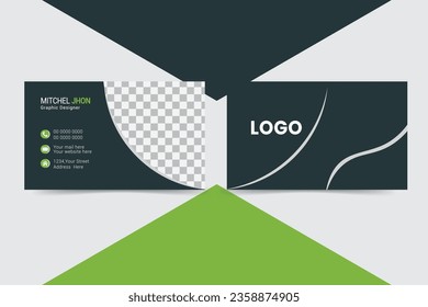 Minimalist cretive idea genarate abstract Business card design template busines card vector template .