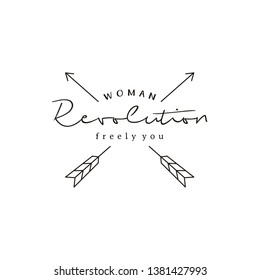 Minimalist Crossed Arrows Hipster logo design with line art style