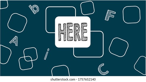 minimalist cube design and flat design